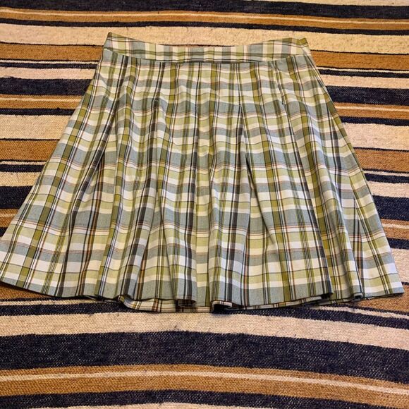 Vintage Merona Skirt 90s Y2K Schoolgirl Preppy Pleated Sz 12 Mini Short Clueless - Picture 4 of 4